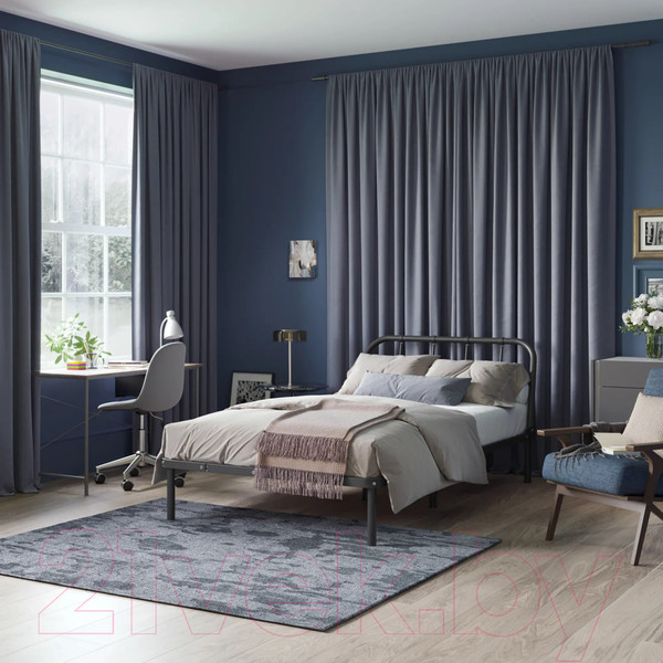 Изображение товара Полуторная кровать Домаклево Мира 120x200 (черный)