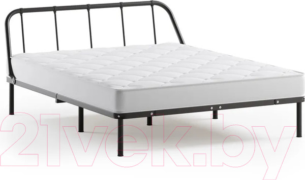 Изображение товара Двуспальная кровать Домаклево Мира 160x200 (черный)