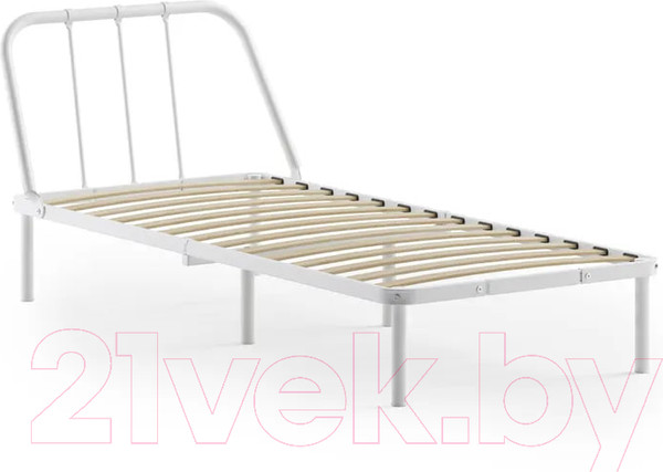 Изображение товара Односпальная кровать Домаклево Мира 90x200 (белый)