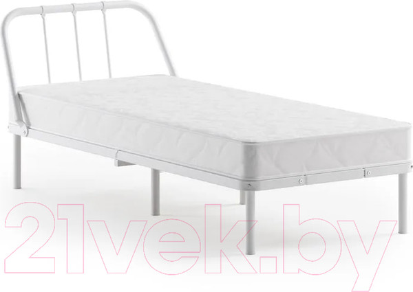 Изображение товара Односпальная кровать Домаклево Мира 90x200 (белый)