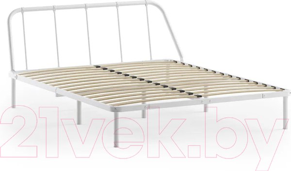 Изображение товара Полуторная кровать Домаклево Мира 140x200 (белый)