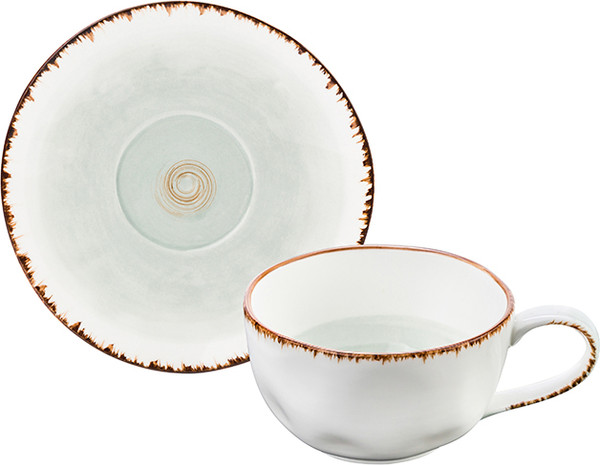 Изображение товара Чашка с блюдцем Elan Gallery Кантри / 760063 (голубой)