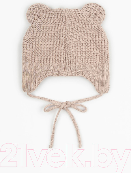 Изображение товара Шапочка для малышей Amarobaby Pure Love Teddy / AB-OD22-PLTe16/03-44 (бежевый, р.44-46)