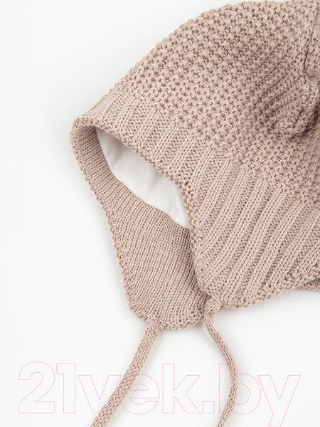 Изображение товара Шапочка для малышей Amarobaby Pure Love Teddy / AB-OD22-PLTe16/03-44 (бежевый, р.44-46)