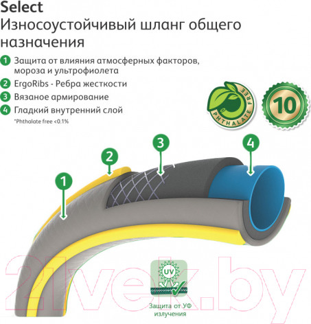 Изображение товара Шланг поливочный Hozelock 6225P0000