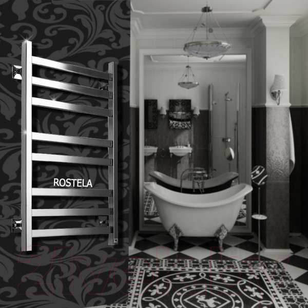 Изображение товара Полотенцесушитель водяной Ростела Квадро V 30 40x100/10 (1/2")