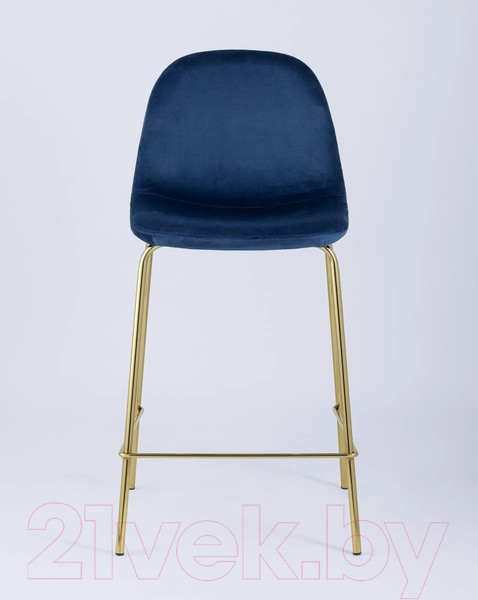 Изображение товара Стул барный Stool Group Валенсия SN полубарный / OS-001CB HLR-64 (велюр синий/ножки золото)