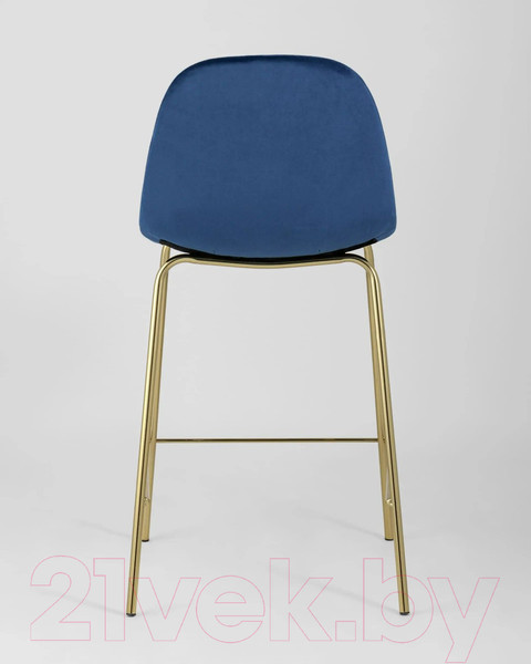 Изображение товара Стул барный Stool Group Валенсия SN полубарный / OS-001CB HLR-64 (велюр синий/ножки золото)