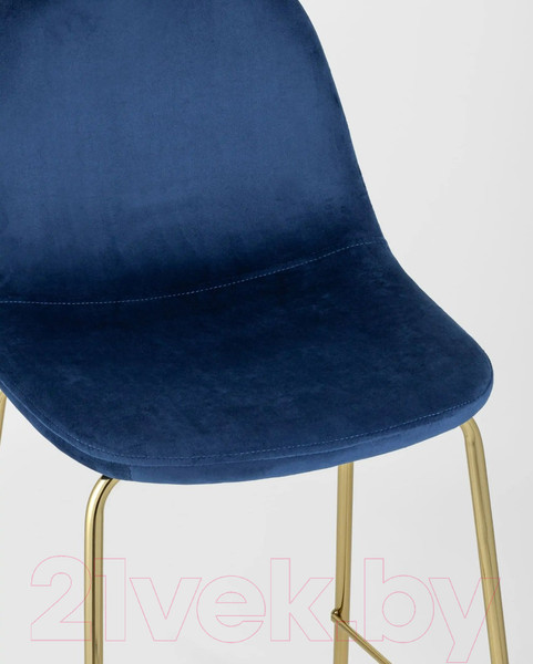 Изображение товара Стул барный Stool Group Валенсия SN полубарный / OS-001CB HLR-64 (велюр синий/ножки золото)