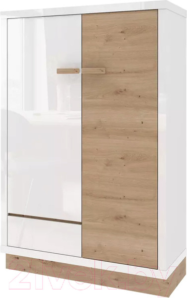 Изображение товара Шкаф Stolline Балтимор 2-х дверный / 414.05 (белый/дикий дуб)