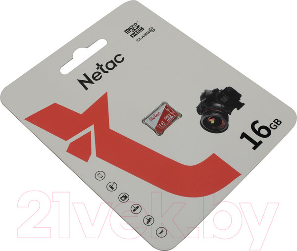 Изображение товара Карта памяти Netac microSDXC P500 ECO 16GB (NT02P500ECO-016G-S)