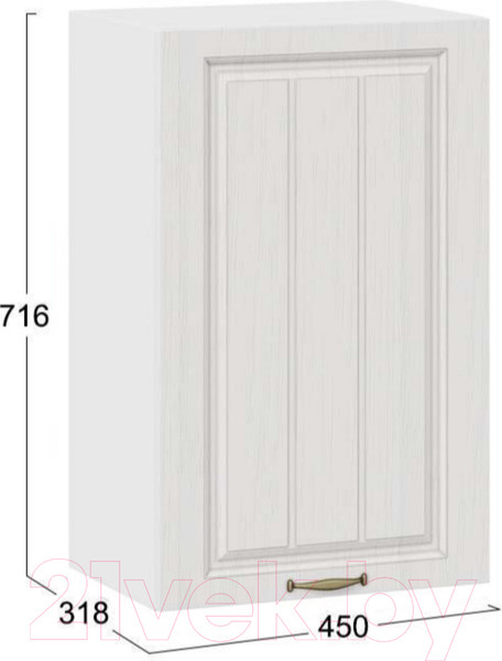 Изображение товара Шкаф навесной для кухни ТриЯ Лина 1В45 (белый/белый)