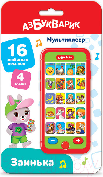 Изображение товара Развивающая игрушка Азбукварик Мультиплеер заинька / 2829