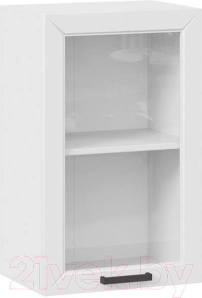 Изображение товара Шкаф навесной для кухни ТриЯ Лорас 1В45С (белый/холст белый)