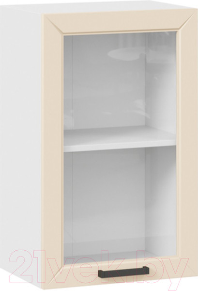 Изображение товара Шкаф навесной для кухни ТриЯ Лорас 1В45С (белый/холст брюле)