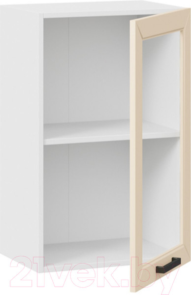 Изображение товара Шкаф навесной для кухни ТриЯ Лорас 1В45С (белый/холст брюле)