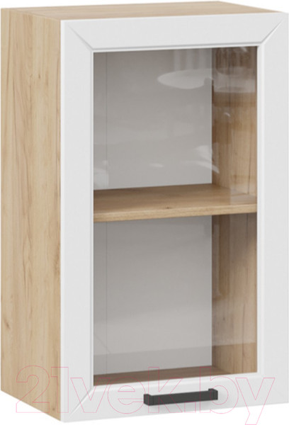 Изображение товара Шкаф навесной для кухни ТриЯ Лорас 1В45С (дуб крафт золотой/холст белый)