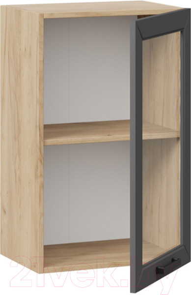 Изображение товара Шкаф навесной для кухни ТриЯ Лорас 1В45С (дуб крафт золотой/холст вулкан)