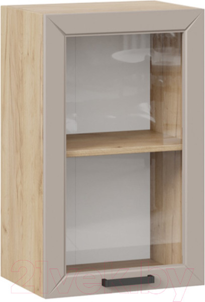 Изображение товара Шкаф навесной для кухни ТриЯ Лорас 1В45С (дуб крафт золотой/холст латте)