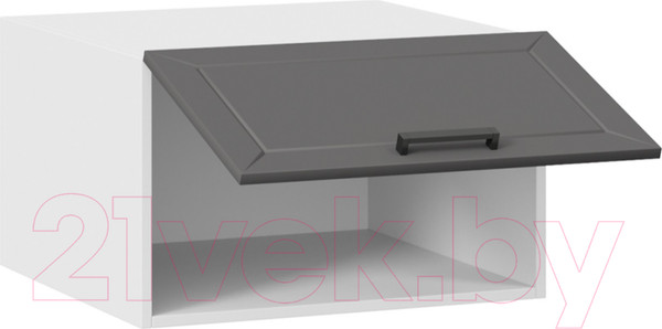 Изображение товара Шкаф навесной для кухни ТриЯ Лорас 1В6ГП (белый/холст вулкан)