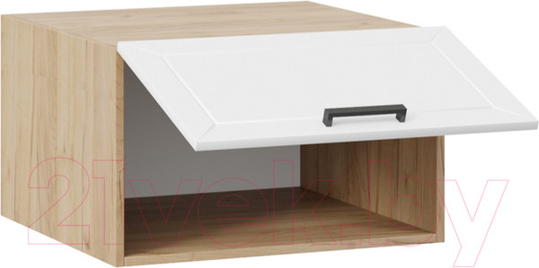 Изображение товара Шкаф навесной для кухни ТриЯ Лорас 1В6ГП (дуб крафт золотой/холст белый)