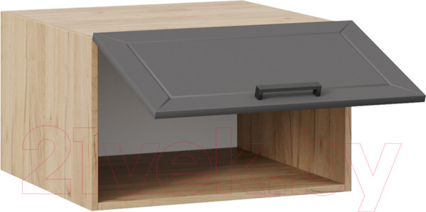 Изображение товара Шкаф навесной для кухни ТриЯ Лорас 1В6ГП (дуб крафт золотой/холст вулкан)