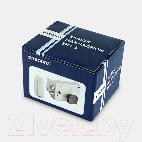 Изображение товара Замок накладной Trodos ЗН1-5 (алюминий, серый)