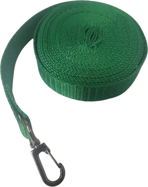 Изображение товара Поводок Омегафарм С карабином / OMF2407 (зеленый/темный никель)