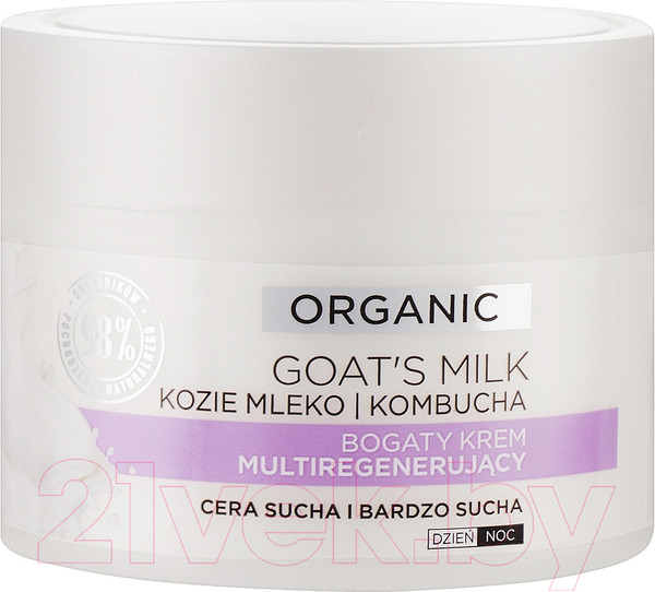 Изображение товара Крем для лица Eveline Cosmetics Organic Goat`S Milk Богатый мультирегенерирующий (50мл)