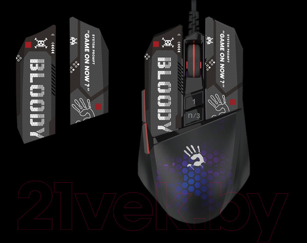 Изображение товара Мышь A4Tech Bloody W60 Max Mini (черный)