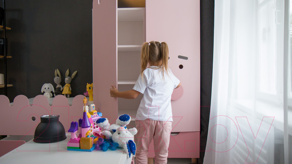 Изображение товара Шкаф-пенал Файрум Мини Пиги / ФР20-ПГ02 (розовый)