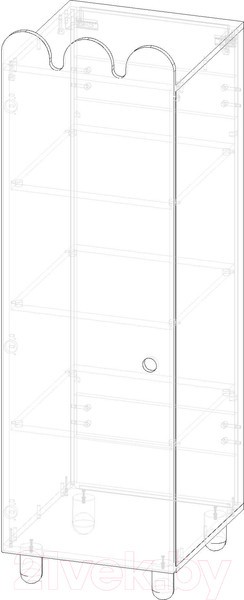 Изображение товара Шкаф-пенал Файрум Мини Пиги / ФР20-ПГ02 (розовый)