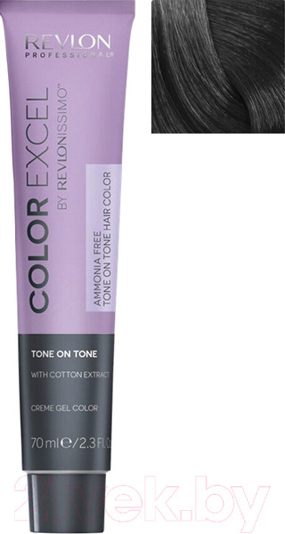 Изображение товара Крем-краска для волос Revlon Professional Color Excel 1 (70мл, черный)