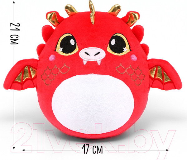 Изображение товара Мягкая игрушка Pomposhki Дракон / 9340507 (красный)