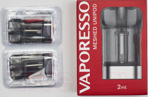 Изображение товара Набор картриджей для электронного парогенератора Vaporesso XTRA Meshed 0.8 Ом (2мл, 2шт)