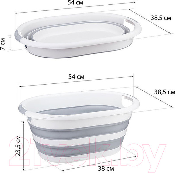 Изображение товара Таз Idea Флекс М2504 (25л, морская волна)