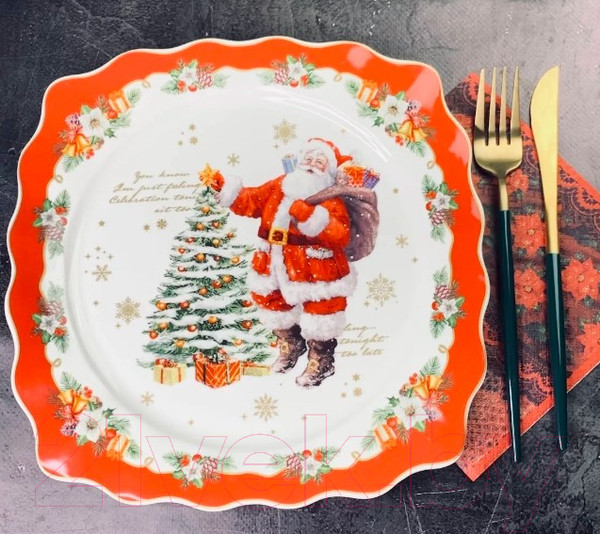 Изображение товара Набор тарелок Lenardi Новогодний 205-311 (6шт)