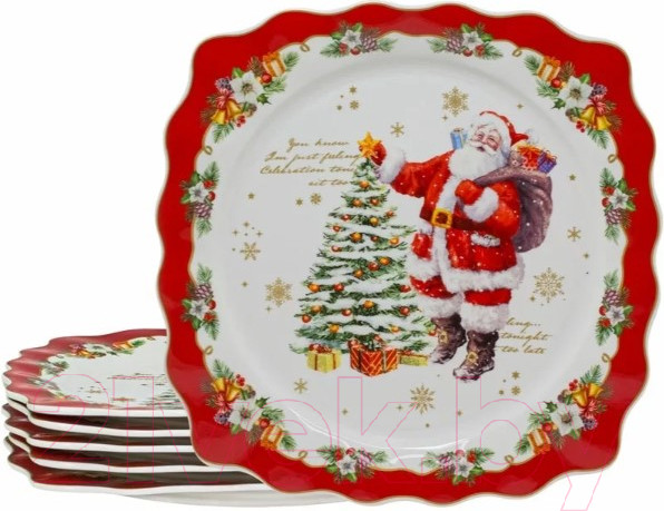 Изображение товара Набор тарелок Lenardi Новогодний 205-311 (6шт)
