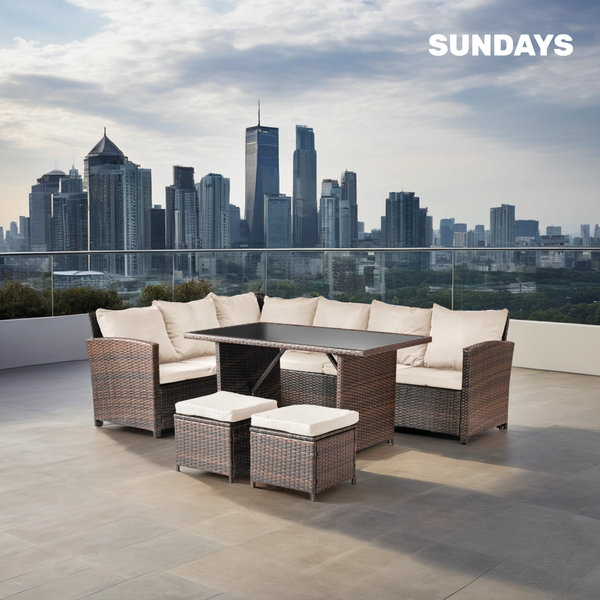 Изображение товара Комплект садовой мебели Sundays Santorini SFS 019 (бежевые подушки)