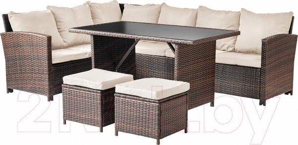 Изображение товара Комплект садовой мебели Sundays Santorini SFS 019 (бежевые подушки)