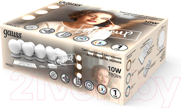 Изображение товара Подсветка для картин и зеркал Gauss Makeup LED MK001