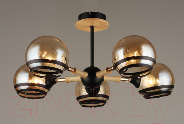 Изображение товара Потолочный светильник Mirastyle SX-N-4896/5 BK+FG