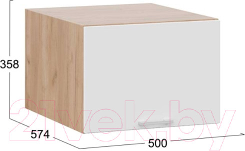 Изображение товара Шкаф навесной для кухни ТриЯ Габриэлла 1В5ГП (дуб крафт золотой/сноу)