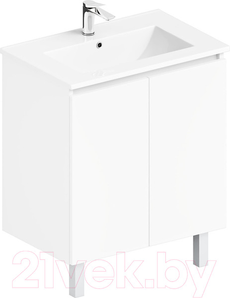 Изображение товара Тумба с умывальником ЗОВ Монови 80 / M80LW0LWS-OL80 (белый)