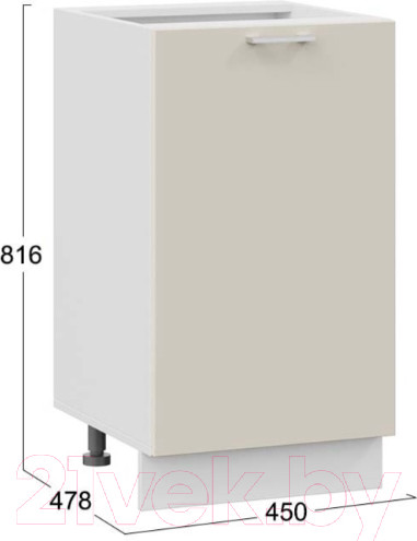 Изображение товара Шкаф-стол кухонный ТриЯ Габриэлла 1Н45 (белый/крем)