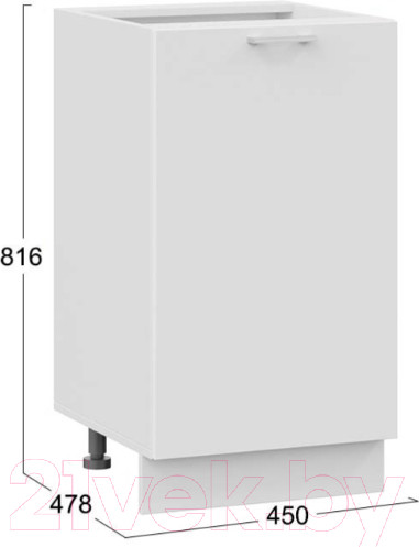 Изображение товара Шкаф-стол кухонный ТриЯ Габриэлла 1Н45 (белый/сноу)