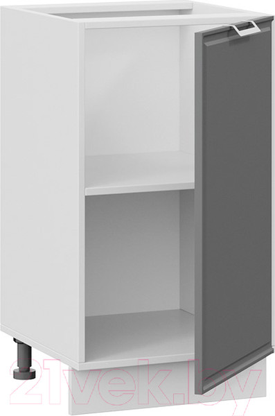Изображение товара Шкаф-стол кухонный ТриЯ Белладжио 1Н45 (белый/софт графит)