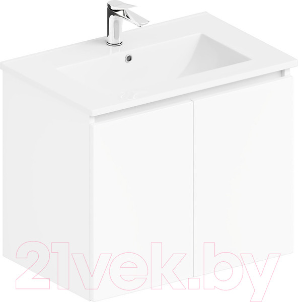 Изображение товара Тумба с умывальником ЗОВ Монови 80 / M80LW0LW-OL80 (белый)