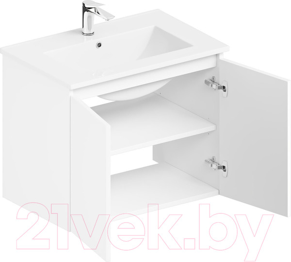 Изображение товара Тумба с умывальником ЗОВ Монови 80 / M80LW0LW-OL80 (белый)