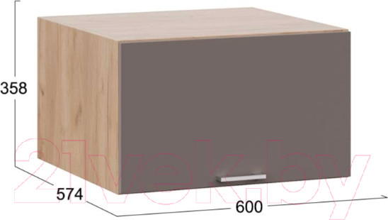 Изображение товара Шкаф под вытяжку ТриЯ Габриэлла 1В6ГП (дуб крафт золотой/муссон)